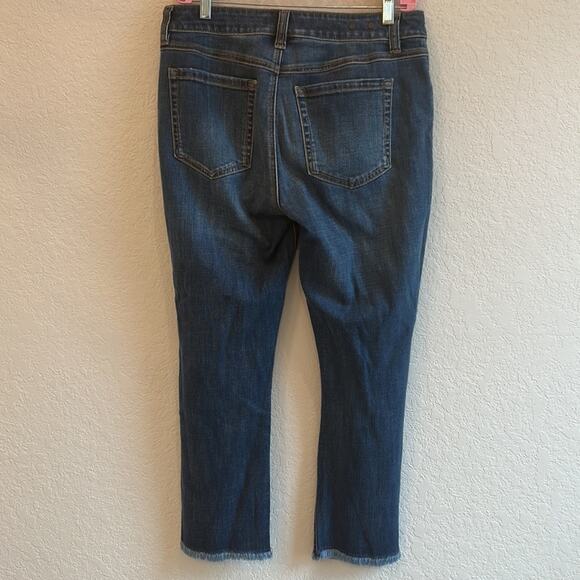 CAbi 5495 Cropped High Straight Jeans Distressed size 6 - Picture 5 of 8